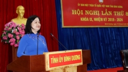 Bà Nguyễn Thị Mỹ Hằng được bầu giữ chức Chủ tịch Ủy ban MTTQ Việt Nam tỉnh Bình Dương
