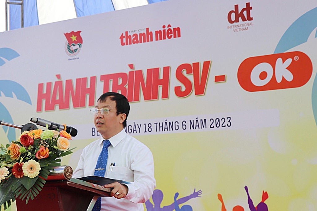 Nhà báo Nguyễn Toàn Thắng – Tổng biên tập Tạp chí Thanh niên, Trưởng Ban tổ chức phát biểu tại chương trình