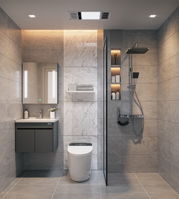 Bộ thiết bị mẫu nhà vệ sinh thông minh Enic