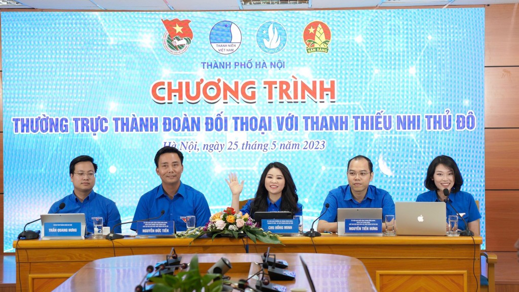 Hội nghị Thường trực Thành đoàn Hà Nội đối thoại cùng thanh thiếu nhi Thủ đô thu hút sự quan tâm của hàng triệu đoàn viên thanh niên