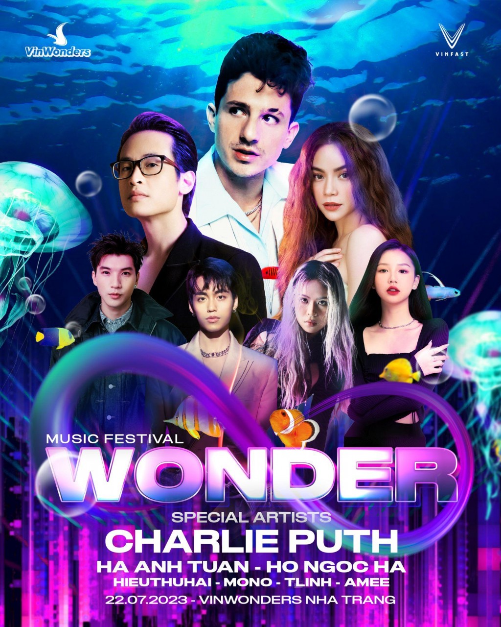 8Wonder mở bán vé - công bố dàn sao việt biểu diễn cùng Charlie Puth