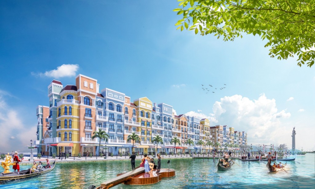 Cảnh quan kiến trúc của The Venice lấy cảm hứng từ những dòng kênh phồn hoa của Venice (Ý) với những con thuyền Gondola ấn tượng, độc đáo, hứa hẹn mang đến những trải nghiệm hấp dẫn dành cho du khách.