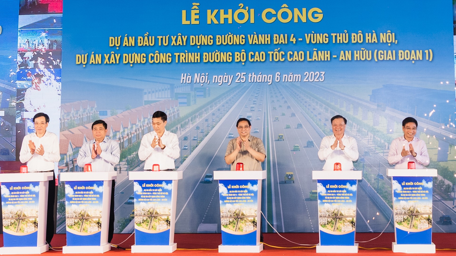 Chính thức khởi công dự án đường vành đai 4 - vùng Thủ đô