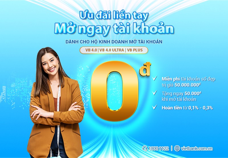 Vietbank gia tăng số hóa và dành nhiều ưu đãi cho hộ kinh doanh, tiểu thương