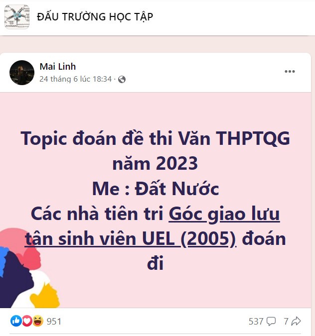 Việc đoán đề gây nhiều hậu quả khôn lường