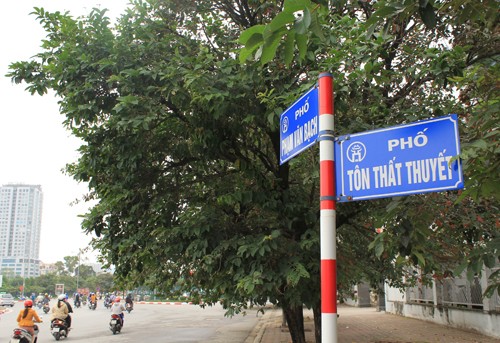 Hà Nội tổ chức lại giao thông trên tuyến đường Tôn Thất Thuyết