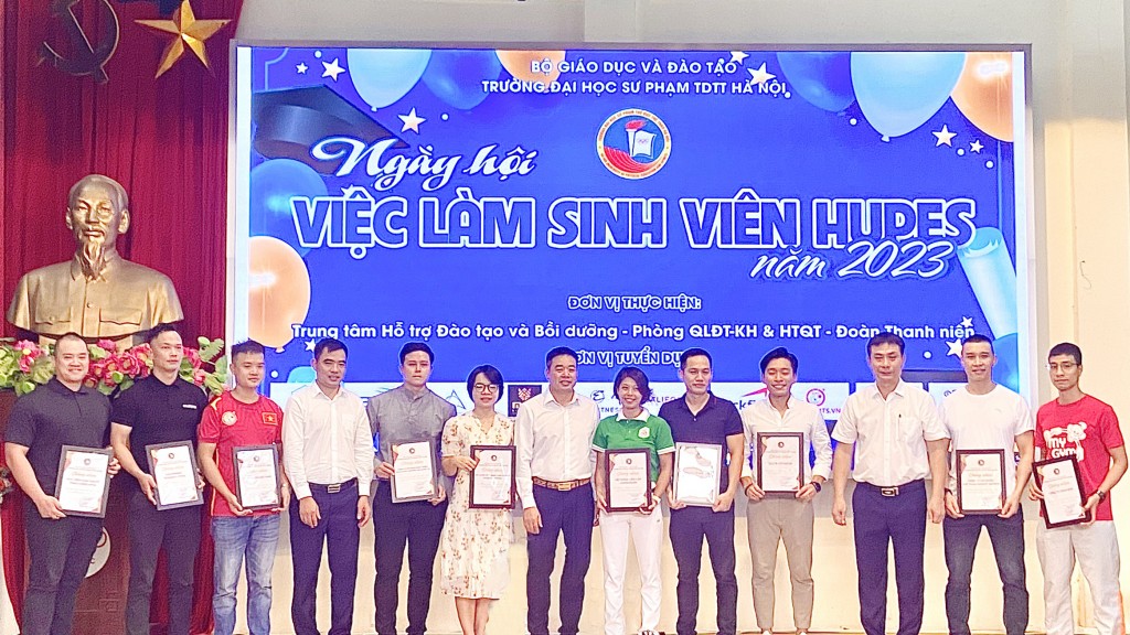 Ngày hội việc làm HUPES 2023: Cầu nối sinh viên TDTT với các đơn vị tuyển dụng nhân sự chất lượng cao