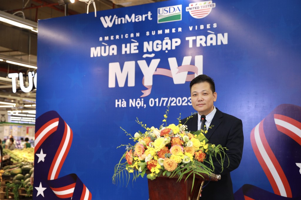 Ông Nguyễn Trọng Tuấn - Giám đốc vận hành chuỗi WinMart phát biểu tại sự kiện