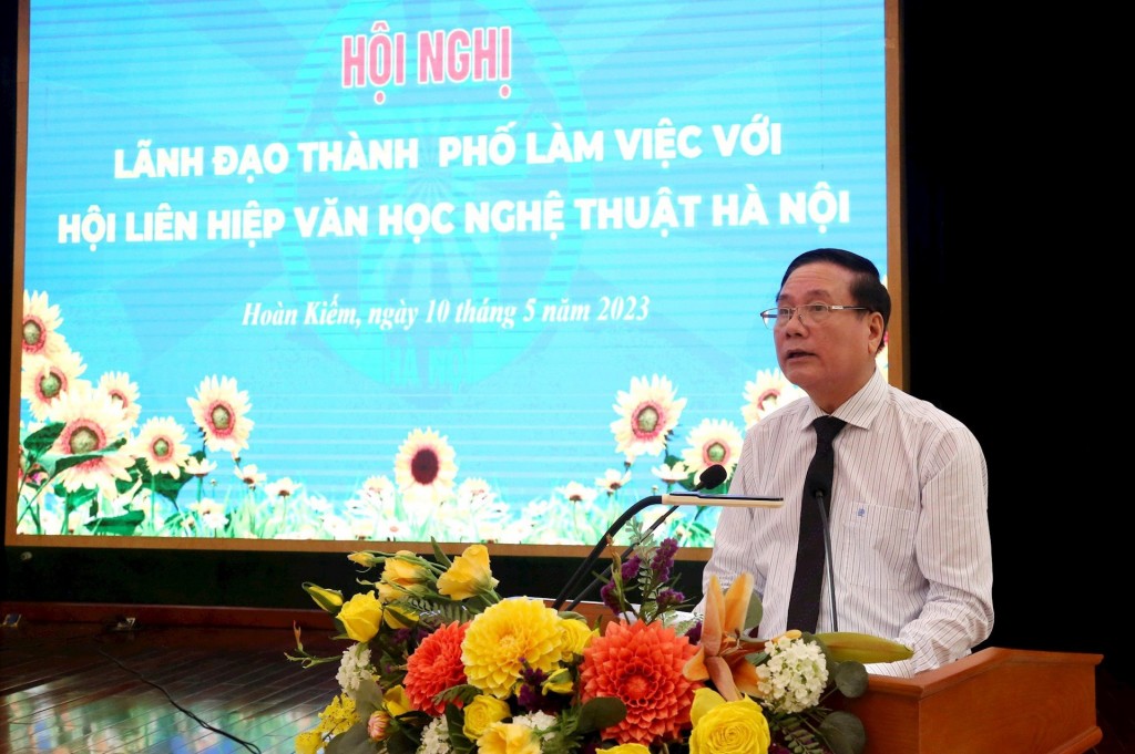 NSND Trần Quốc Chiêm, Chủ tịch Hội Liên hiệp văn học nghệ thuật Hà Nội