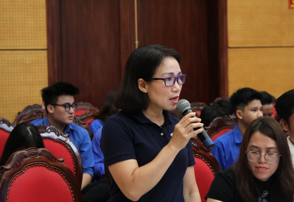 bà Nguyễn Thanh Hương, Phó Trưởng phòng Kinh tế quận Tây Hồ