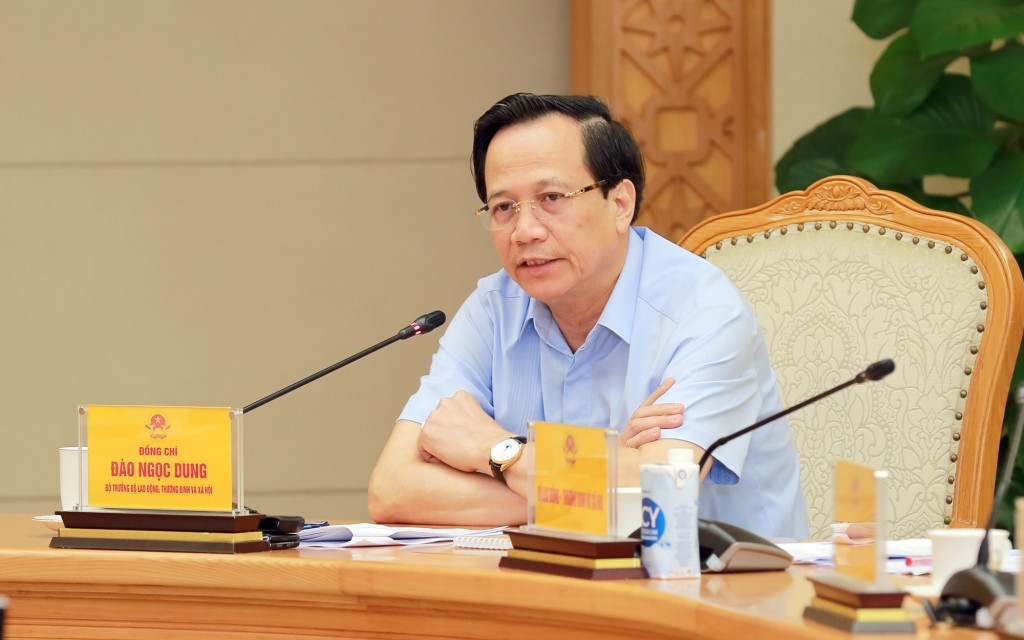 Bộ trưởng Bộ LĐTB&XH Đào Ngọc Dung đề nghị Ban Chỉ đạo kết nối, chia sẻ những vấn đề cốt lõi, trọng tâm mang tính liên ngành… - Ảnh: VGP/Minh Khôi