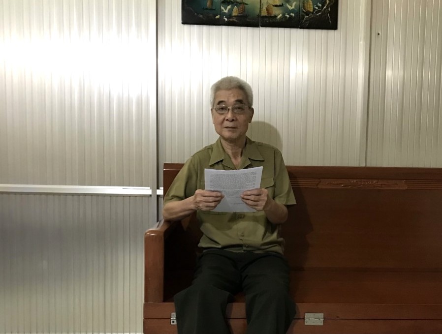 Người thương binh Nguyễn Mạnh Hùng phản ánh với phóng viên