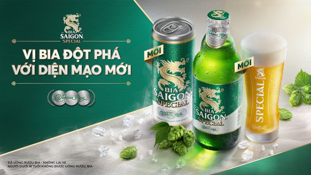 Bia Saigon Special tái xuất với vị bia đột phá trong diện mạo mới