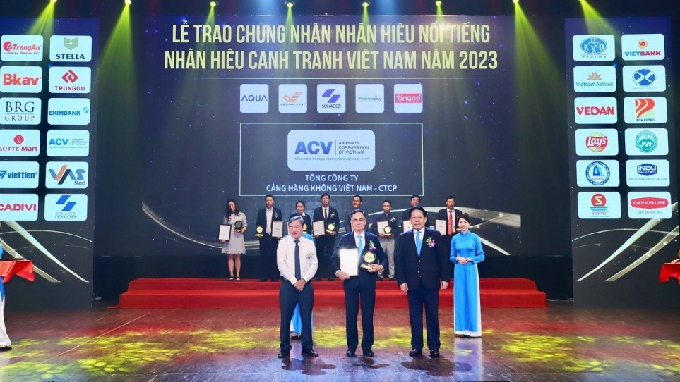 Lần thứ 5 liên tiếp, ACV được vinh danh Nhãn hiệu nổi tiếng Việt Nam