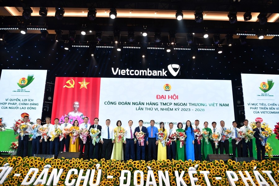 BCH Công đoàn Vietcombank khóa VI, nhiệm kỳ mới ra mắt Đại hội