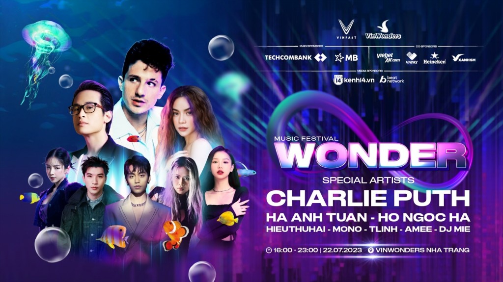 Trực tiếp Đại nhạc hội 8Wonder: Bùng nổ cùng Charlie Puth và dàn line-up siêu đỉnh