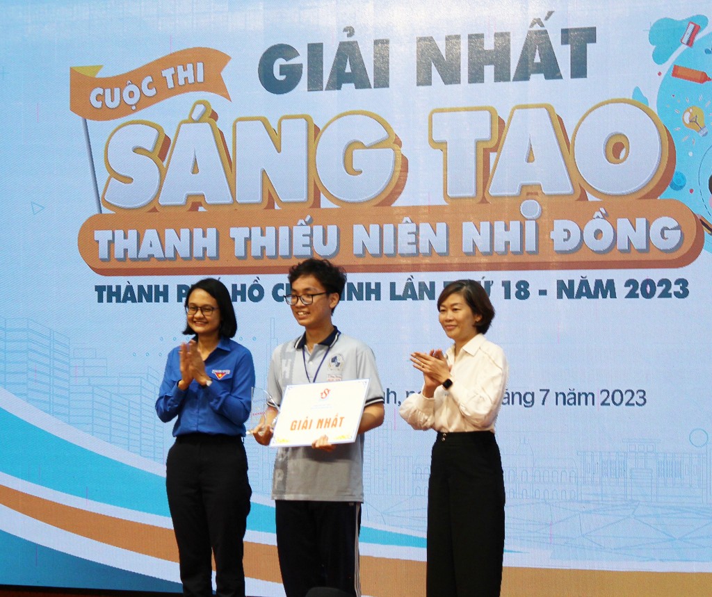 Trao giải Cuộc thi sáng tạo thanh thiếu niên, nhi đồng TP Hồ Chí Minh lần thứ 18