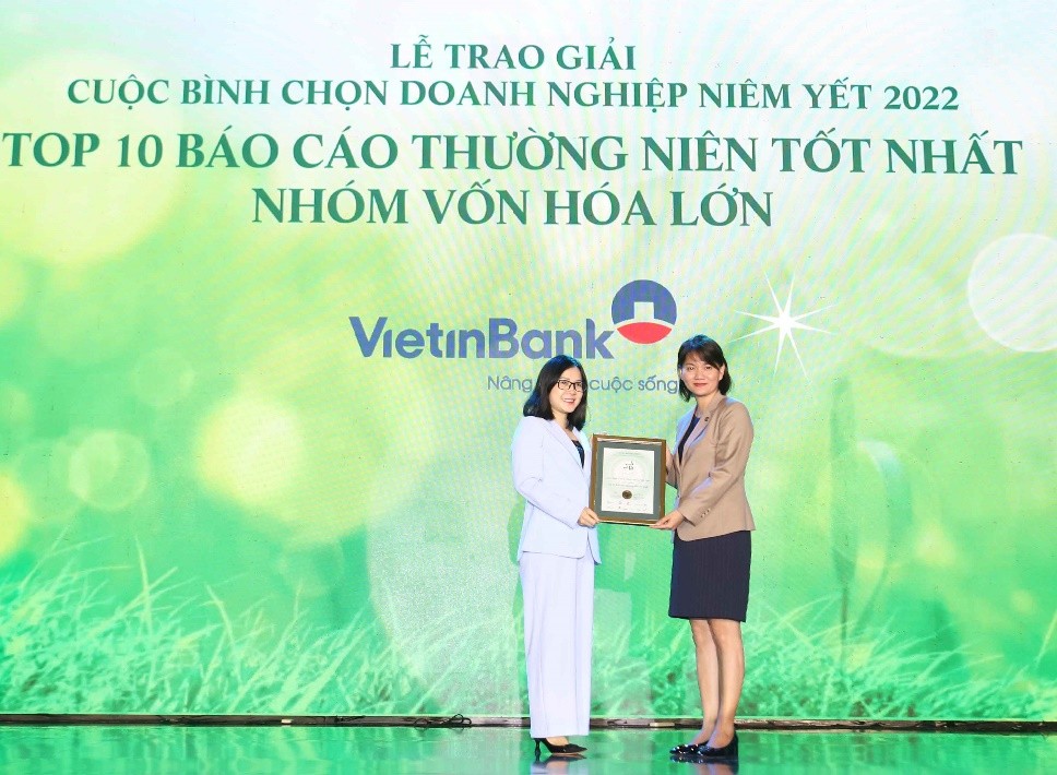 VietinBank xuất sắc 3 năm liền nằm trong Top 10 BCTN tốt nhất thị trường