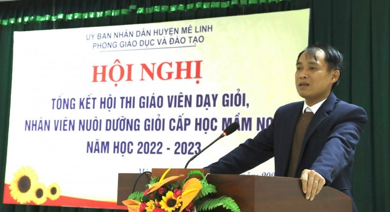 Ông Nguyễn Văn Hậu - Trưởng Phòng GD&amp;ĐT huyện Mê Linh