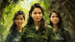 Chân dung 10 nữ thanh niên xung phong tại ngã ba Đồng Lộc dưới góc nhìn AI