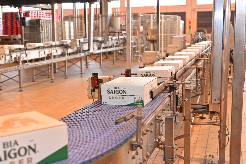 SABECO sử dụng bao bì bền vững trong sản xuất.