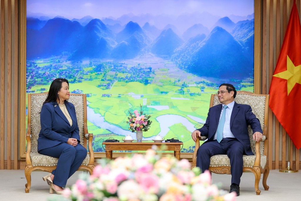Thủ tướng đề nghị các doanh nghiệp Hoa Kỳ tăng cường đầu tư vào Việt Nam - Ảnh: VGP/Nhật Bắc