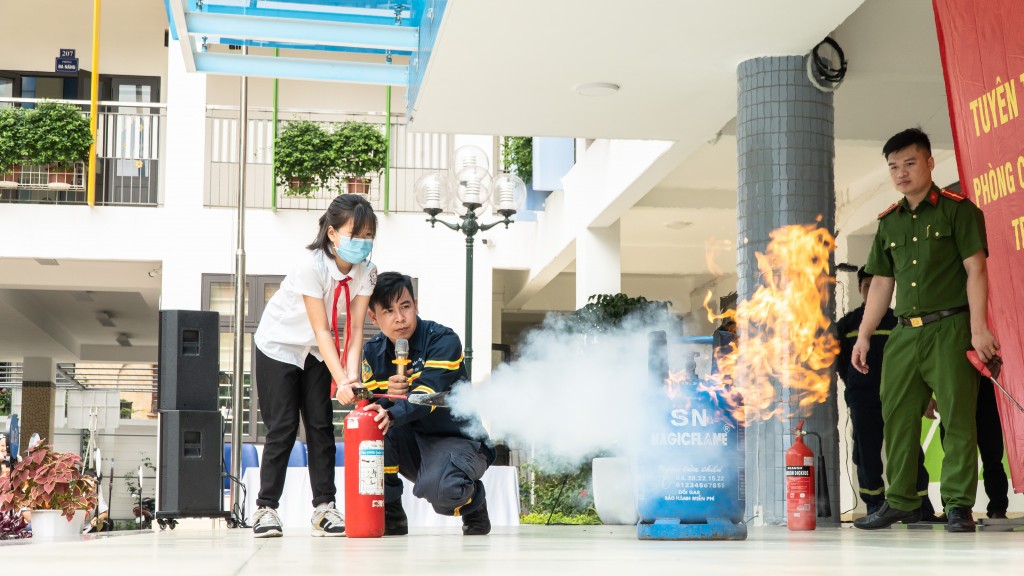 Nâng cao kỹ năng phòng cháy chữa cháy trong trường học