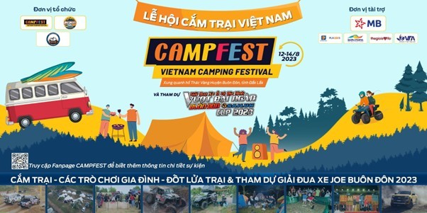 CampFest - Lễ hội Cắm trại Việt Nam lần đầu tiên tổ chức tại Hồ Thác Vàng - Buôn Đôn 