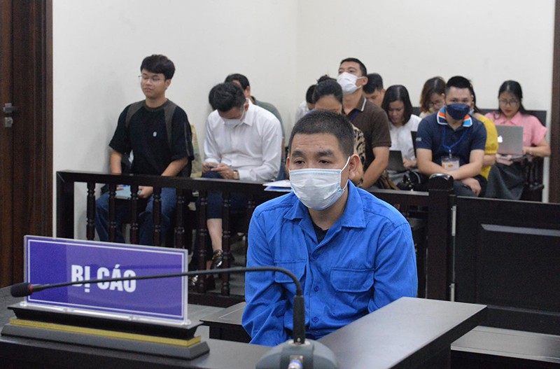 Bị cáo Phạm Duy Hùng tại phiên toà xét xử vụ cháy quán karaoke khiến 3 chiến sỹ cảnh sát hy sinh