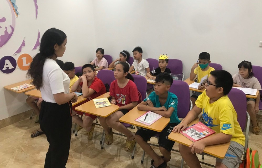 Lớp học tiếng Anh miễn phí “siêu thu hút” cho thiếu nhi Thanh Oai