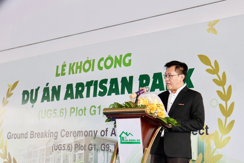 Ông Andrew Chan, Tổng Giám đốc Gamuda Land (HCMC) phát biểu tại lễ khởi công