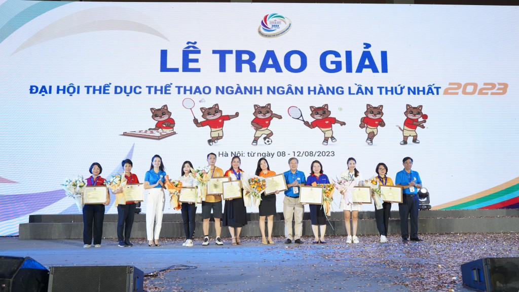 Đại hội TDTT ngành Ngân hàng lần thứ nhất năm 2023: BIDV xuất sắc giành giải Nhất toàn đoàn