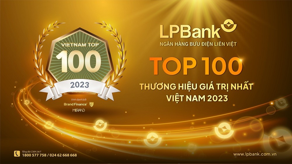 Được vinh danh trong Top 100 Thương hiệu giá trị nhất Việt Nam 2023 là thước đo quan trọng cho sự thành công và nâng tầm vị thế của LPBank trong lĩnh vực Tài chính - Ngân hàng tại Việt Nam.