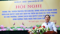 Huyện Mê Linh sẽ giao đất dịch vụ cho người dân từ đầu năm 2024