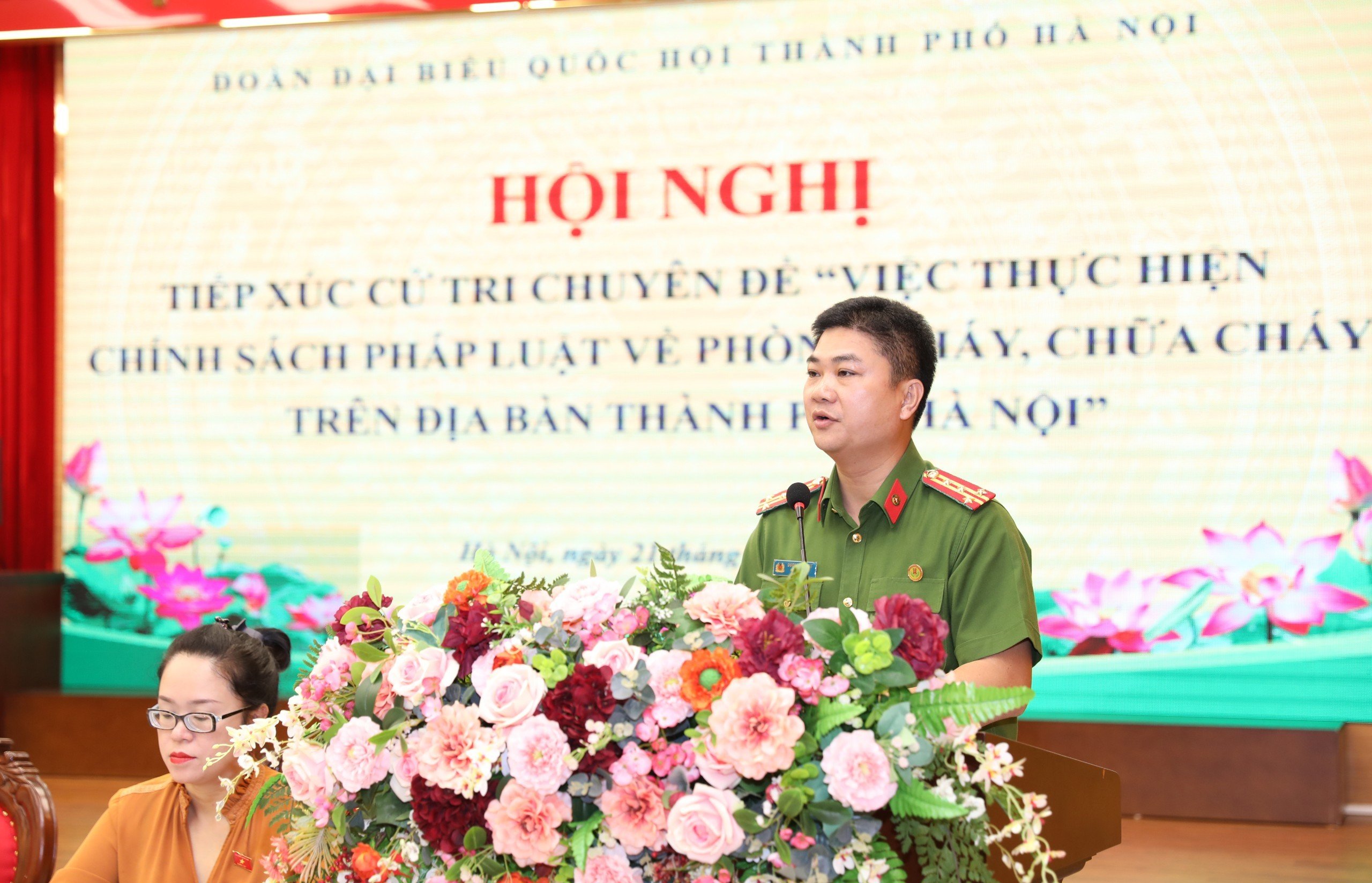 Đại biểu Quốc hội Hà Nội tiếp xúc cử tri chuyên đề phòng cháy, chữa cháy
