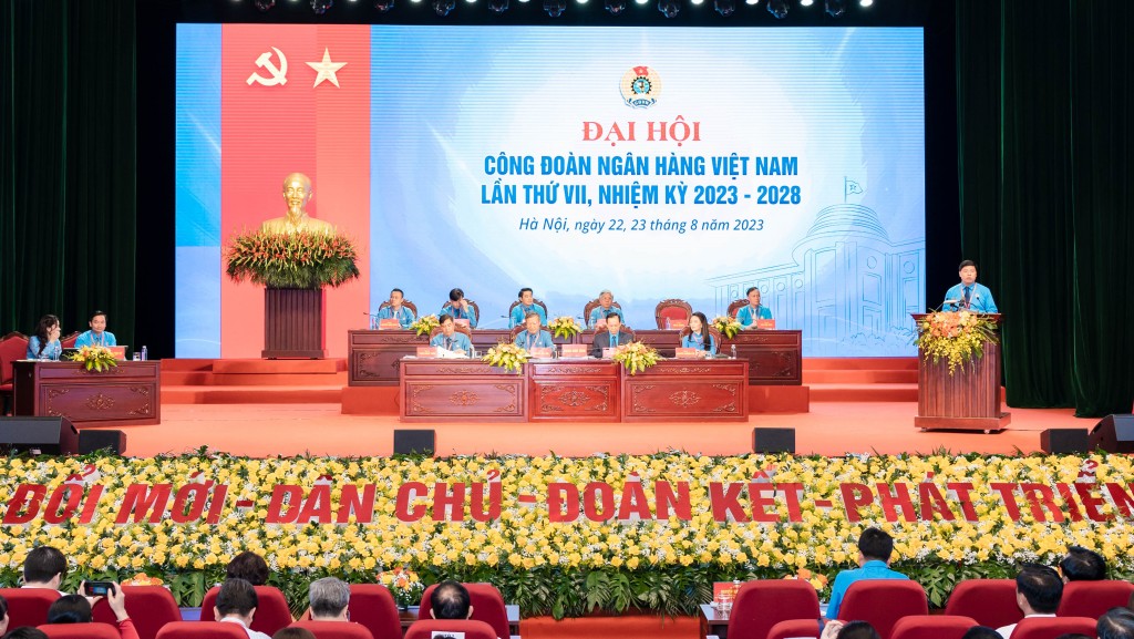 Gần 500 đại biểu tham dự ĐH Công đoàn Ngân hàng Việt Nam nhiệm kì 2023-2028