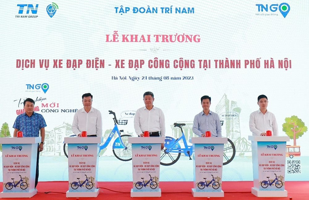 Dự án xe đạp công cộng tại Hà Nội chính thức đi vào hoạt động