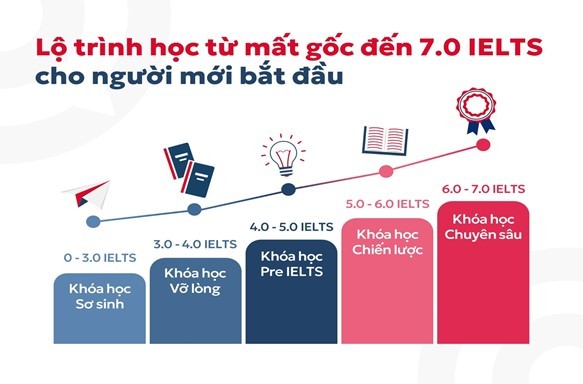 Lộ trình học từ mất gốc đến 7.0 IELTS cho người mới bắt đầu