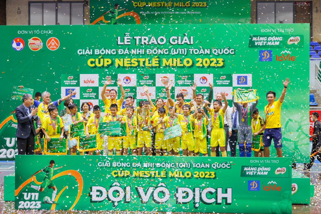 Giải Bóng đá Nhi đồng (U11) toàn quốc - Cúp Nestlé MILO 2023 do Báo Thiếu niên Tiền phong và Nhi đồng, Liên đoàn Bóng đá Việt Nam và nhãn hàng Nestlé MILO phối hợp tổ chức