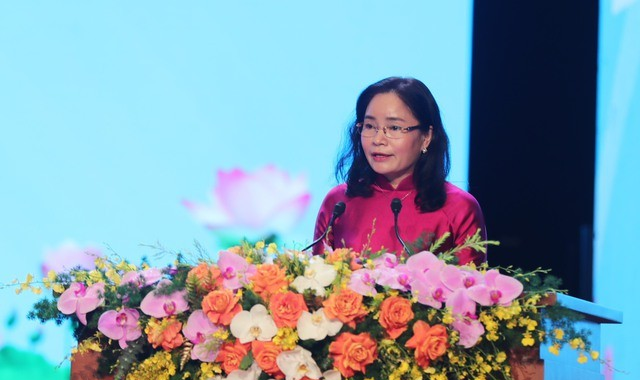 Thứ trưởng Bộ VHTTDL Trịnh Thị Thủy phát biểu tại Hội nghị