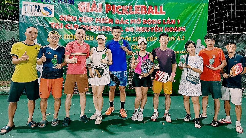 Sôi động giải siêu cúp Pickleball miền Bắc mở rộng