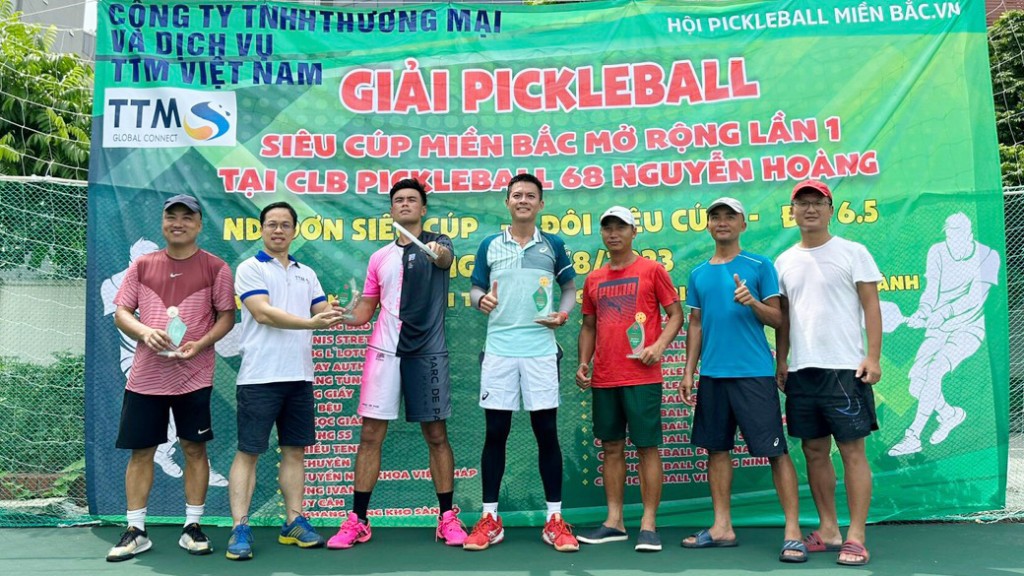 Sôi động giải siêu cúp Pickleball miền Bắc mở rộng