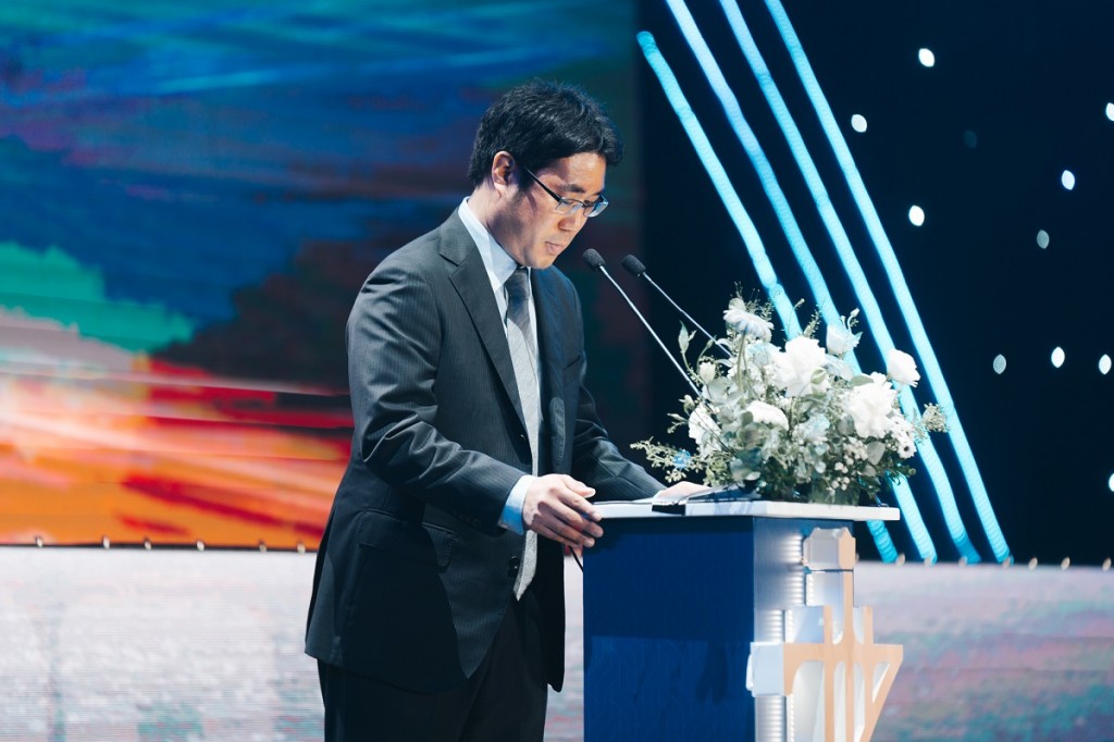 Ông Mr. Kazuki Shionoya - Trưởng văn phòng đại diện Hà Nội, Công ty TNHH phát triển đô thị Mitshubishi Corporation Việt Nam chia sẻ về mối quan hệ hợp tác giữa Mitsubishi Corporation và Vinhomes và siêu phẩm The Zurich