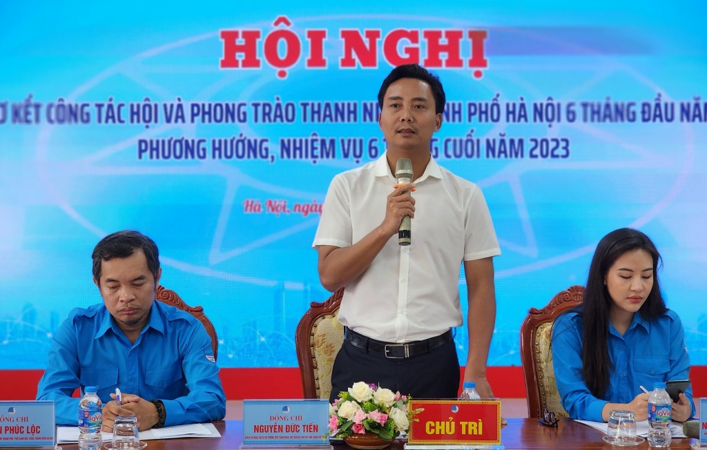 Chủ tịch Hội LHTN Việt Nam thành phố Hà Nội phát biểu tại Hội nghị