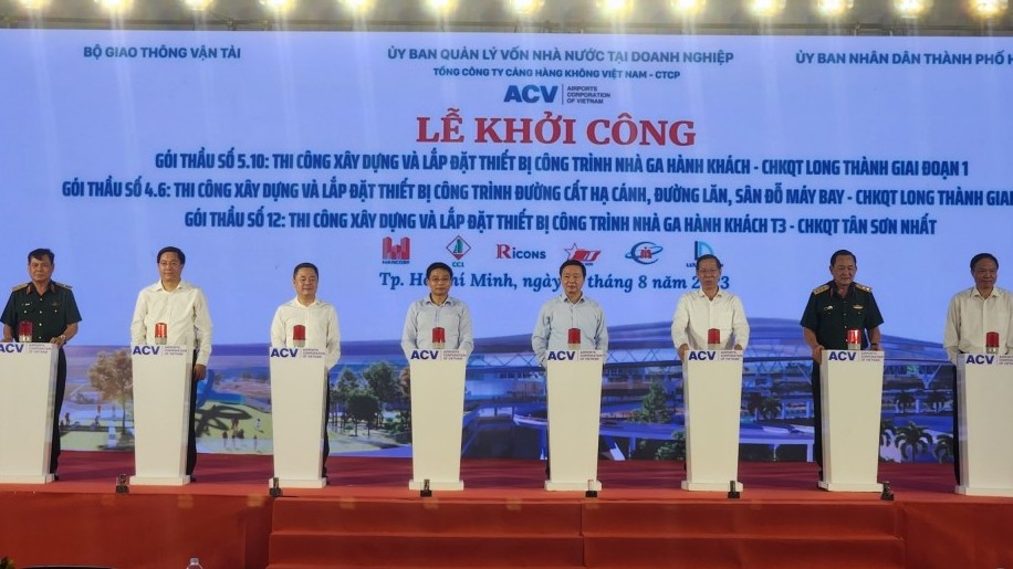 Khởi công xây dựng nhà ga sân bay Long Thành và T3 Tân Sơn Nhất