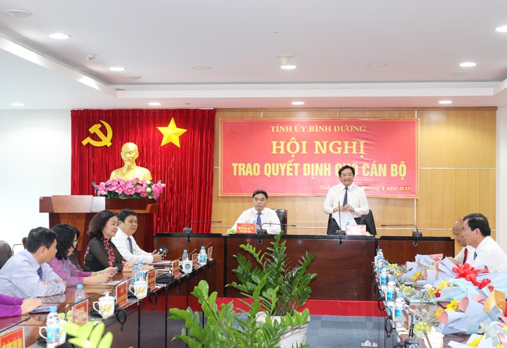 Ông Nguyễn Hoàng Thao - Phó Bí thư Thường trực Tỉnh ủy phát biểu