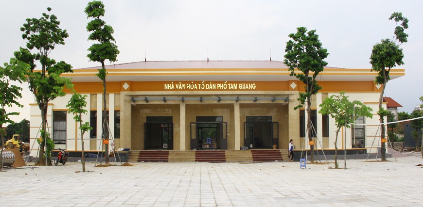 Công trình nhà văn hóa Tổ dân phố Tam Quang, thị trấn Gia Khánh, huyện Bình xuyên
