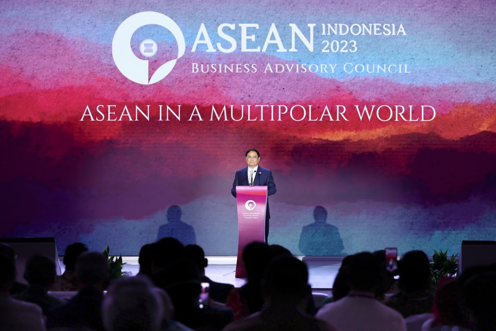 Thủ tướng Chính phủ Phạm Minh Chính phát biểu tại ASEAN BIS 2023 - Ảnh: VGP/Nhật Bắc