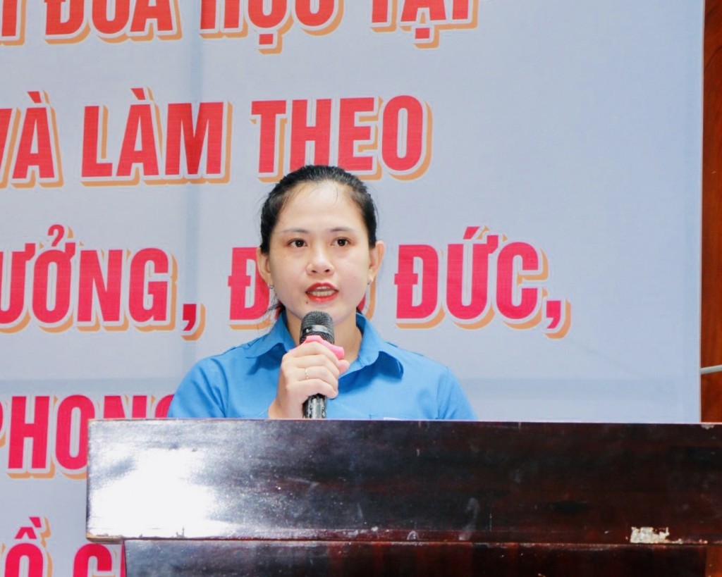 Bà Trần Thị Diễm Trinh, Uỷ viên BTV Trung ương Đoàn, Bí thư Tỉnh Đoàn Bình Dương