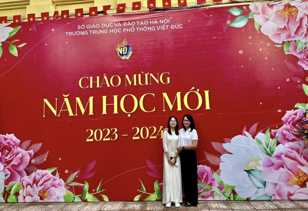 Chị Trịnh Trang Vân cùng con gái